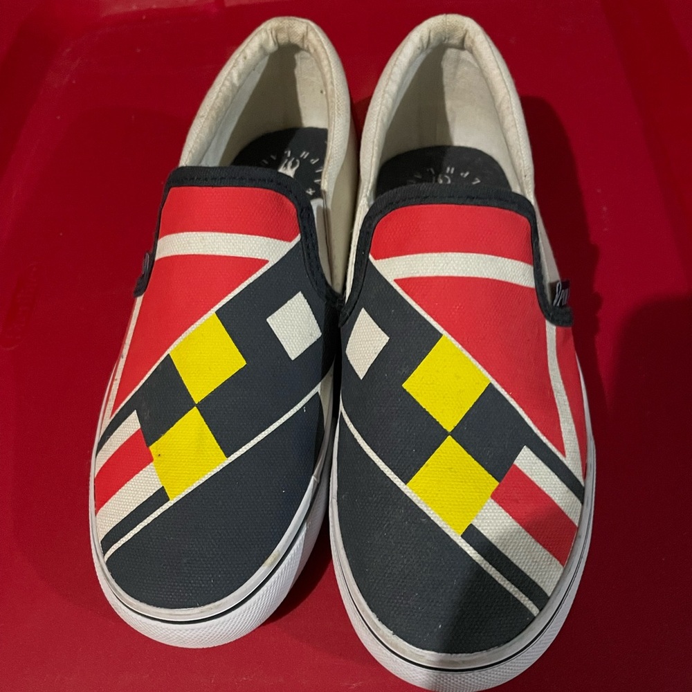 Boys size 3 polo casual sneakers.